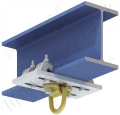 Adjustable lifting point designed to support up to 3 tonne loads with a +/- 18 degree lift angle from the supporting steelwork.