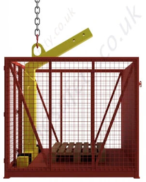 SOLMHA Palletsafe™ Crane Fork Basket to suit 2000kg TKG-VHS & TKG-VH Self Balance & Manual Balance Crane Forks