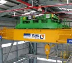 Double Girder Overhead Travelling Cranes With Explosion Protected Wire Rope Hoists