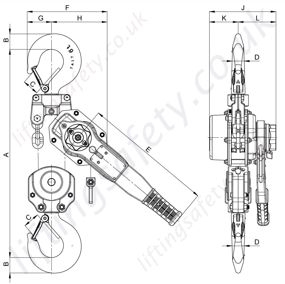 Yale Unoplus A Series 6000kg Dimensions