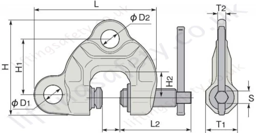 Tiger Css Screw Clamp Dimensions