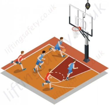 Arrestors On Basketball Court