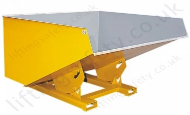 "Rubble Master" Fork Lift Truck Mounted Roll Forward Skip.1200 Litres - 1500kg