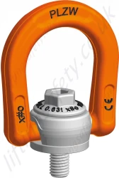 Pewag "PLZW Zeta" Bolt-on Swivel Lifting Point. Metric Thread. Range from 0.4t to 15t