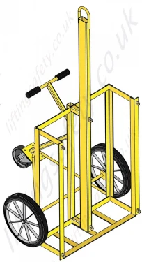 Double Cylinder Lifting Trolley, Cylinder Diameter 180 to 305mm, Capacity 250kg