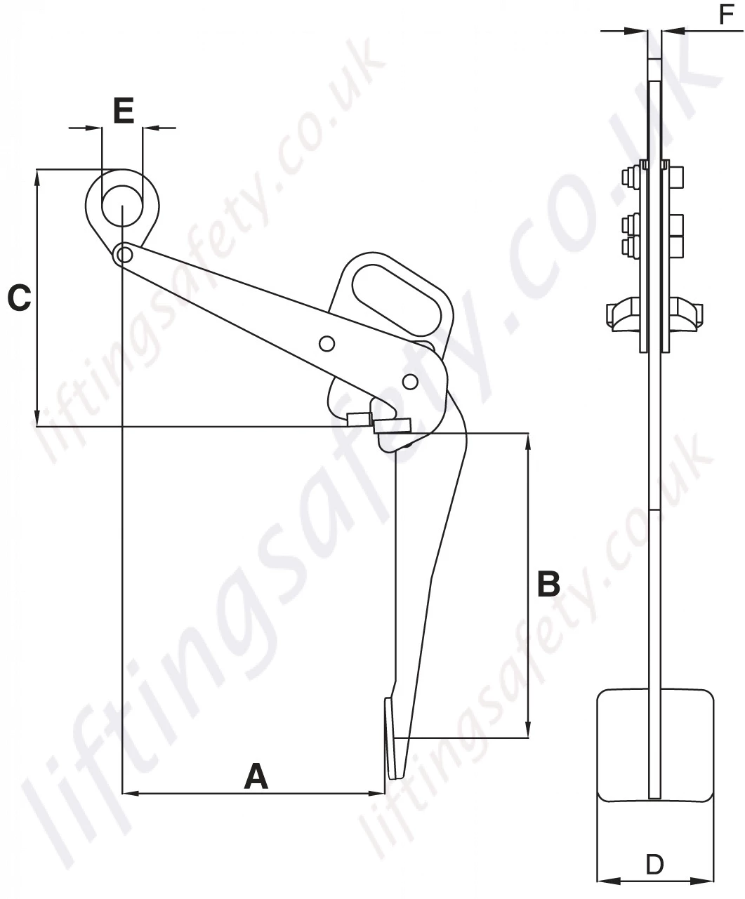 Crosby Ipdv Drum Lifter Dimensions