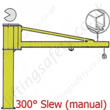 Donati GBA C3/4 'C' Profile Overbraced Jib Crane - upto 1000kg SWL