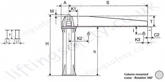 power slew Jib crane - gbr